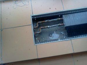 Ventiloconvector în pardoseală