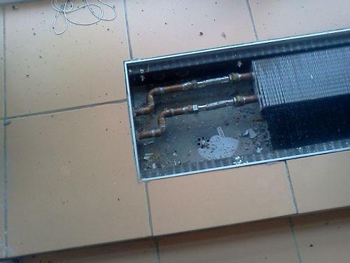 Ventiloconvector în pardoseală